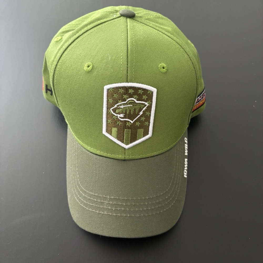 Iowa Wild Hockey Hat melonwear Hats Strapback OSFM Green‎ Promo Cap